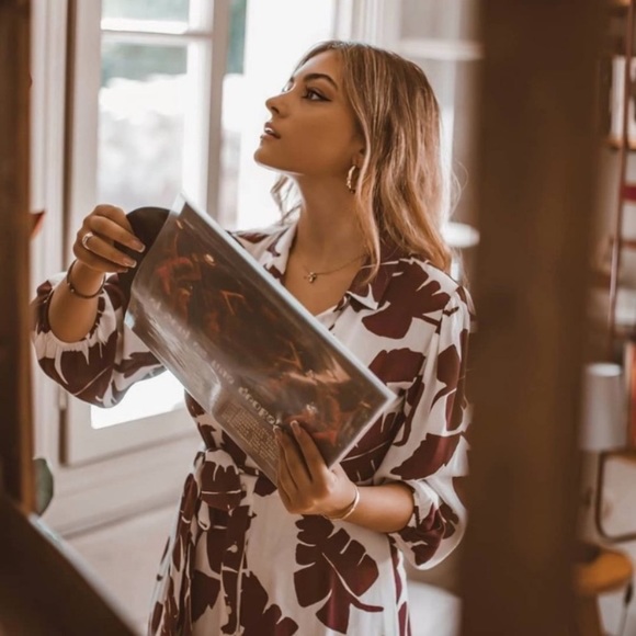 NWT Zara button down printed ruffled dress - Picture 6 of 16